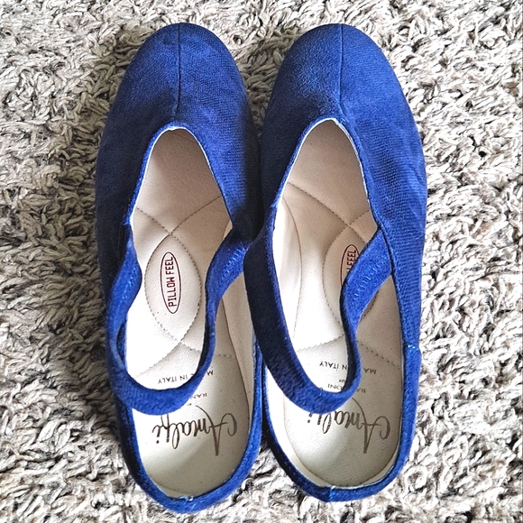 Rangoni Firenze Amalfi Navy Slingback Wedge Clog - Picture 3 of 5